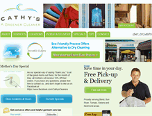 Tablet Screenshot of cathys-cleaners.com